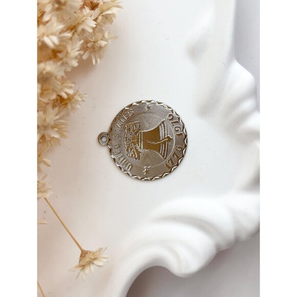 Beau Sterling Liberty Bell 1776 / 1976 925 Sterling Silver Vintage Pendant Charm - Picture 2 of 9